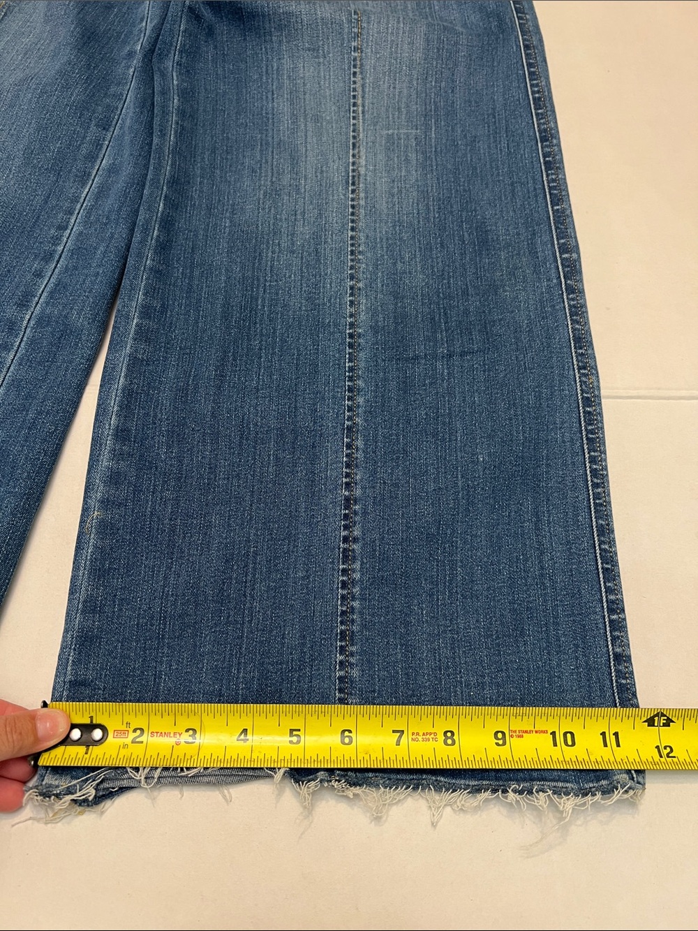 SPANX Wide-Leg High-Rise Jeans Medium Wash Stretch Shaping denim pants medium - Picture 5 of 13